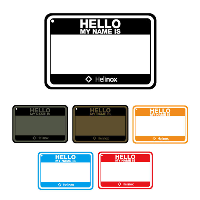헬리녹스 Hello My Name Is 벨크로 패치