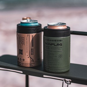 BONFLAG 캔 쿨러 홀더 355ml 감성캠핑 보온 보냉 컵